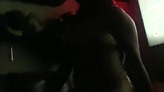 Getting in the room, uncensored because it's dark