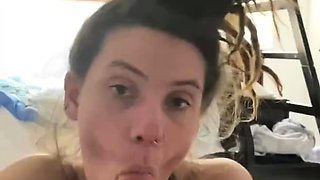 Amateur star with huge natural tits takes director’s