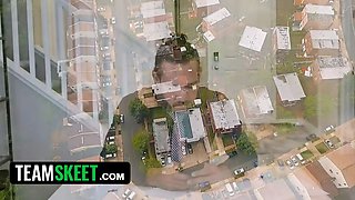 Fortunate tutor finally gets to nail his hot and sexy crazy schoolgirl who has just revved eighteen - innocent high