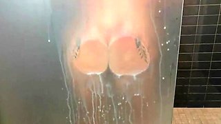Muscular Mature Model Fucks in Milk Shower