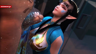 Feng Qing Er Animated and Voluptuous - 3D Animation