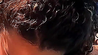 Italian Couple Exchanging Foreplay in the Pool in Front of Neighbors