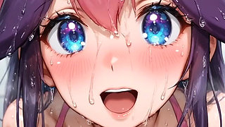 Pink Pockets Monster Girl Masturbates Legs Spread on the Floor Aheago