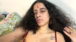 I Keep Playing with My Hairy Pussy After the Creamy Orgasm