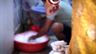 Dhobi pulls off bhabhi's nighty and cleans her doggy style - Anjalii Pandey Indian sex