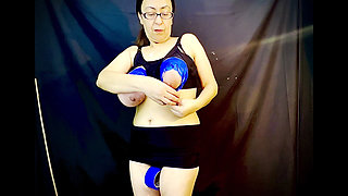 Tits in Bondage Blue Tape HD