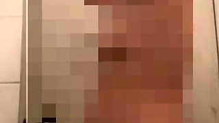 Taking a bath with a curvy mannequin with a big butt.