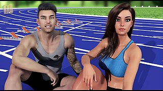 Layla's sizzling adventures in the visual novel world