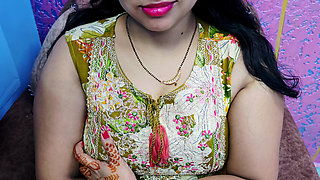 Bhabhi Did a Blue Job of Brother and Made His Penis Ejaculate with Hindi Voice