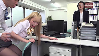 Curvy Office Worker in Black Pantyhose - I Take Her at Work and on Business Trips - Part 1