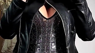 Cigar-fetish Goddess Leather, Spit, Dildo JOI and Pussy Smoking Play