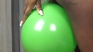 Ebony Pearl Balloon Ass Crushing!
