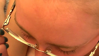 POV Glasses Wife Edges and Licks Balls