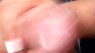 Public Lust: Firm Handjob in the Car Until He Shoots Hard