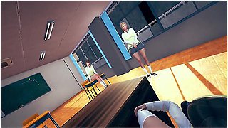 Student Licks Teacher's Pussy In Classroom While Others Watch