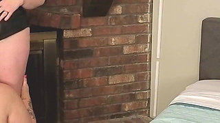 4'10" Short Thick Latina Serves Tall Redhead Domme Mommy and Her Husband