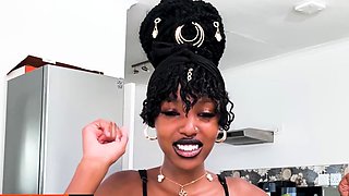 Amateur Petite Ebony Teen Riding American BWC