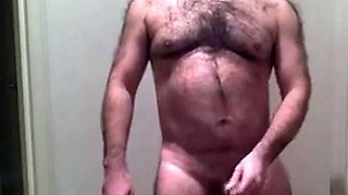 Hairy Daddy Strips and Plays