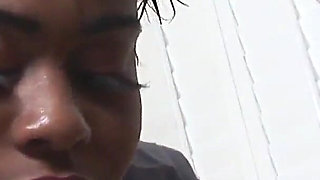 Cheating ebony Lady Finesse with big boobs and brown hair bangs frantically to pleasure with a BBC