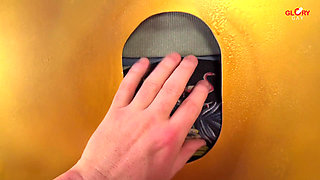 This Young Thick Cock Just Exploded with a Insane Triple Full-body Orgasm at the Gloryhole