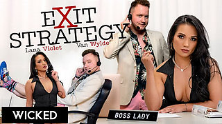 WICKED - Horny Boss Lana Violet Bangs Stud in Wild Office Fuck