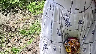 Desi Bhabhi Cheating on Husband with Her Lover in Jungle