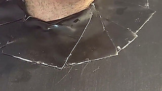 Close up Teasing Cock Massage with Vibrator - Massive Cum