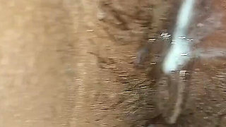 The Brother Saw the Sexy Sister's Pussy and the Cream of the Pussy Came Out.