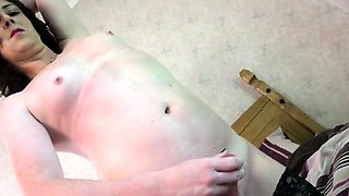 Small tits shemale sucker gets rammed