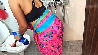 Sir, please fuck me hard while I moan, the maid Ashu is ready for action in the bathroom