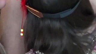Pocahotass: Horny Indian Babe Fucks, Sucks Cock and Swallows Cum in Wild Threesome