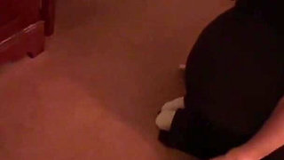 Flat Chastity Cuck! Blowjob Kisses Give Him His First Taste