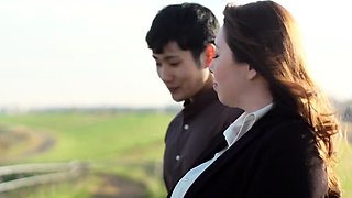 Yuna Shiina arousing Asian doll gives hardcore blowjob