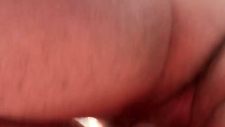 Doggystyle Sex From Below Closeup with Creampie