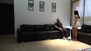 Step Mom Leyla Johnson Gets Custody and Fucks Her Stepson in the Living Room