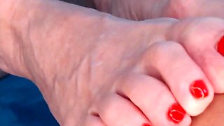 Strutting in Fashion: Long Soles, Nylons & Bold Crimson Penetrates! - 205