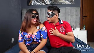 Hotwife Gangbang with 3 BBC for Curvy Latina Wife While Cuckold Husband Watches