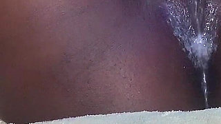 Hot Ebony Babe in a Sensual Solo Performance Intimate and Alluring Scene