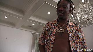 Blacksonblondes - Horny Suburbanite Pussy Stretched by Huge Cocked Rapper