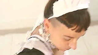 Masturbating Dressed as a Maid