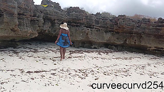 Extreme Flashing at the Beach. Made My Uber Driver Play with My Clit Till I Squirt