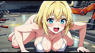 Cute Girls in Space Yard, Ai Animation