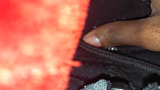 Fingering pussy with pants  female masturbation