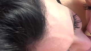 Lizzie Daniels and Karma Blayze Blow an Old Dude