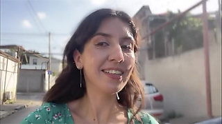 Teenie Bukkake Cumwalk - 18yo Covered in Cum Walking
