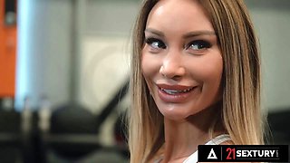 Twenty-one sextury - busty Monika Fox dp'd in tight sport garment