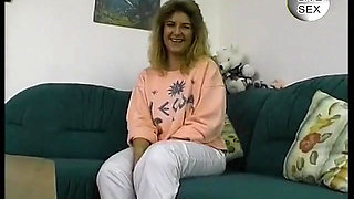 Casting blonde mature taking a shower and pussy toying