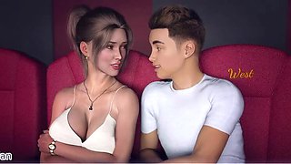 Wife and Stepmom Sophia Fucks for Real, Shows Pussy to Dyl in Movie Theater