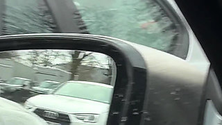 Parking Lot Handjob Next to Stranger and Bus Cum Finish