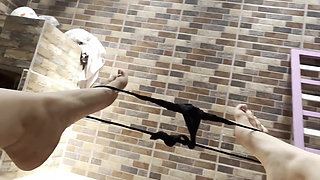 Beautiful Stepsister Likes to Play with Her Clitoris Before Going to College